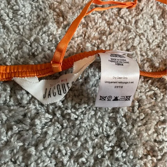 Sleeping with Jaques Julia Matching silk velvet lace lingerie set in peach - Picture 6 of 7